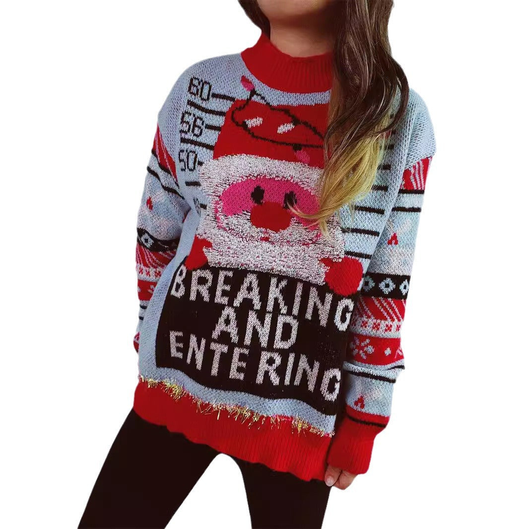Women's Christmas Sweater with Festive Motif and High-Quality Materials