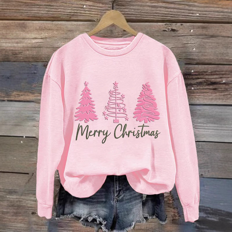Women's Cozy Christmas Sweatshirt with Festive Print