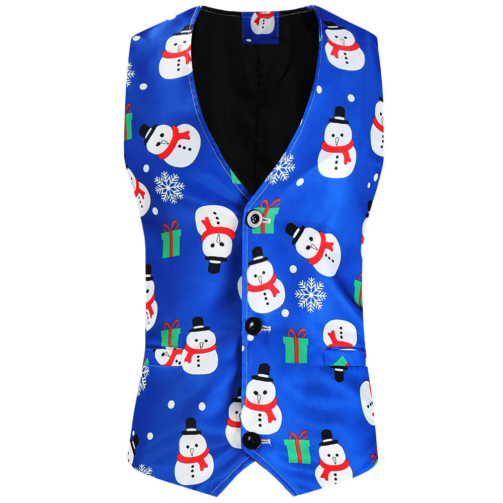 Women's Festive Suit Set with Luxurious Christmas Pattern