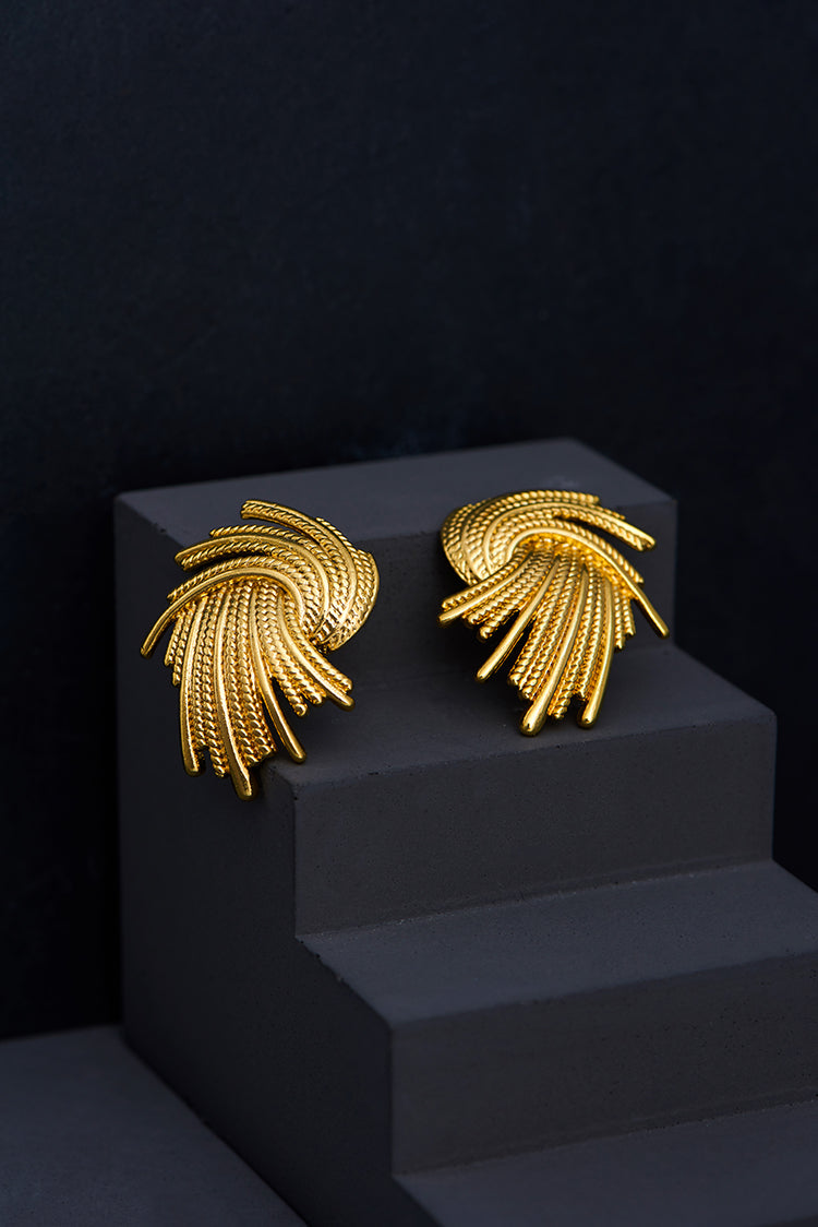 Eden Retro Gold Earrings