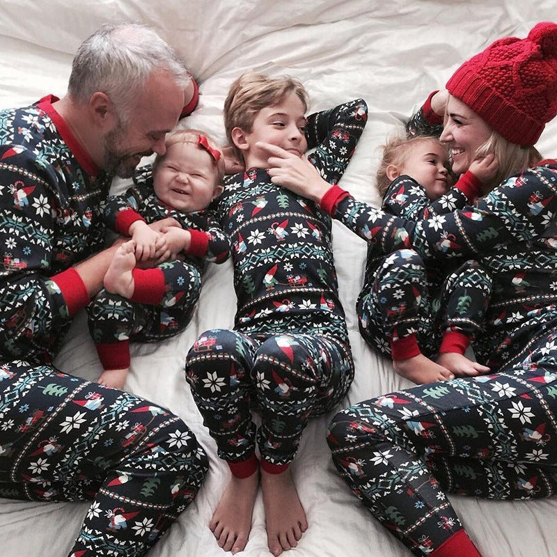 Christmas Heart Christmas Pajamas Navy Women's