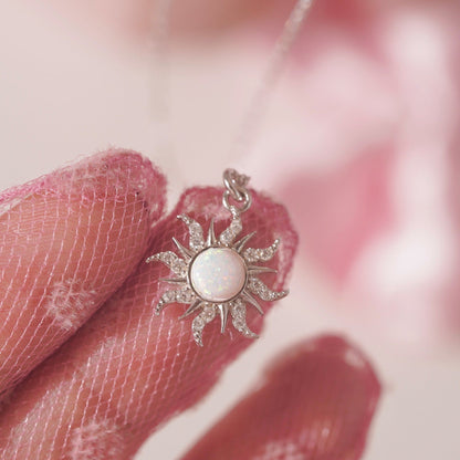 Aariyah Opal Zirconia Pendant Necklace