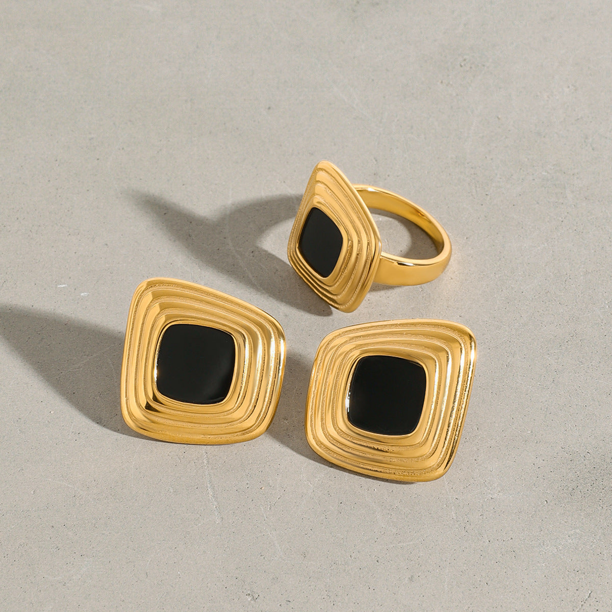 Jaia Square Stud Earrings