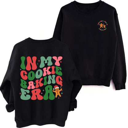 Women's Casual Sweater with Christmas Motif