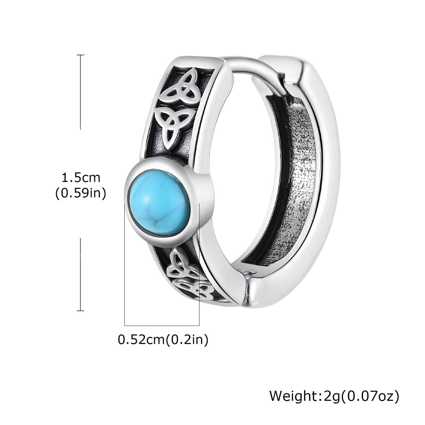 Trinity Spirit Turquoise Earrings