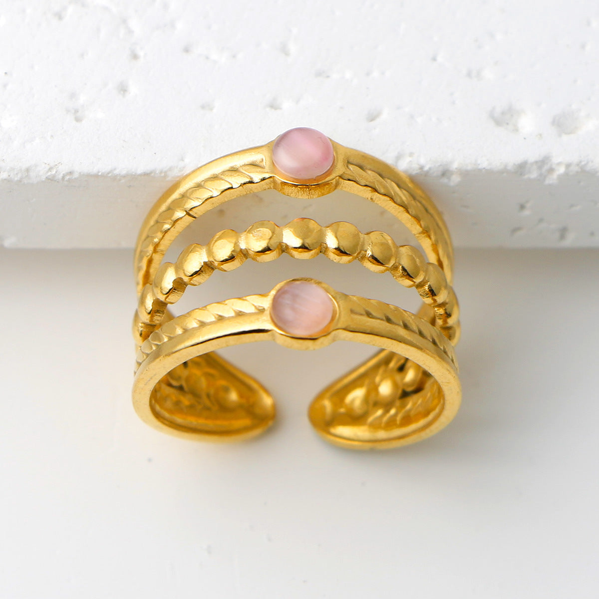 Thais Gold Statement Open Ring