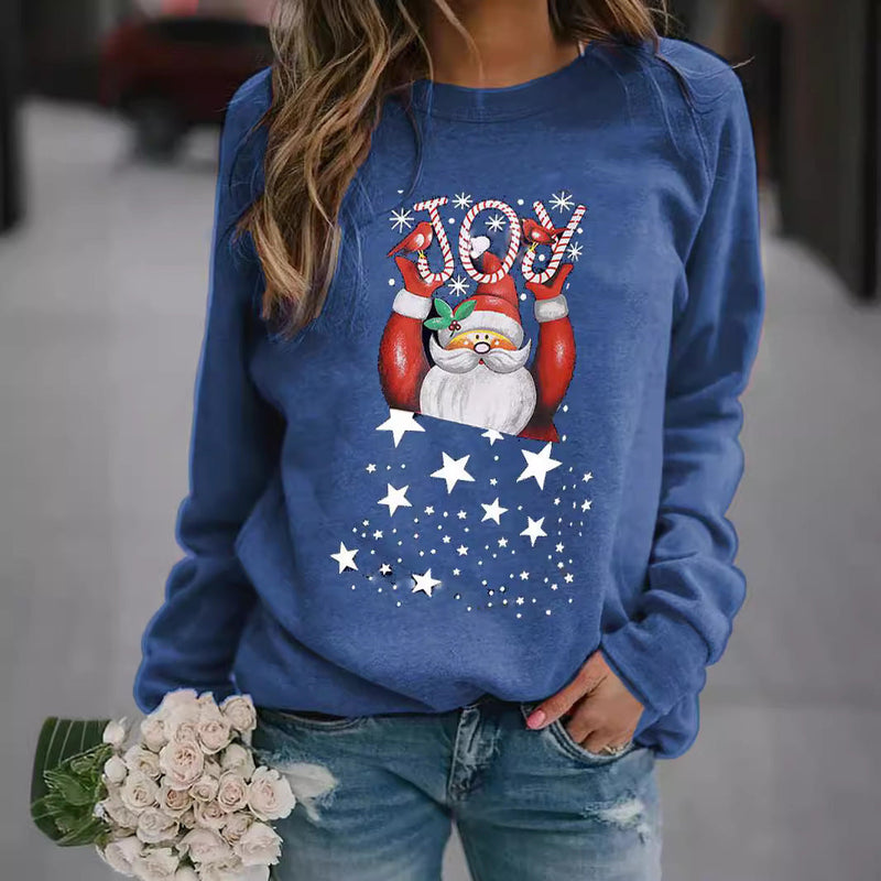 Women's Sweatshirt with Festive Christmas Motif R&B