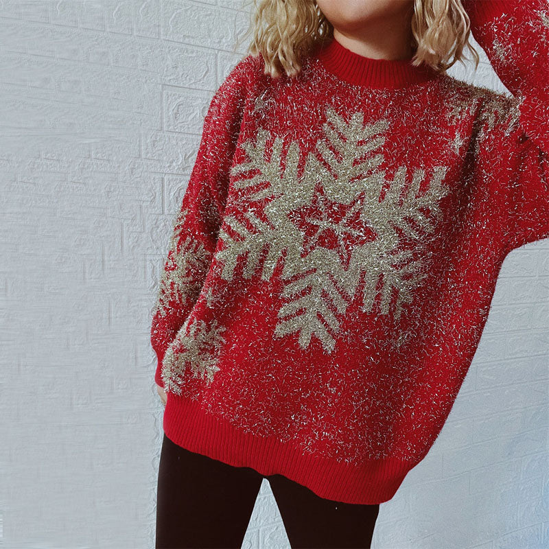 Classic Christmas Knit Sweater for Women