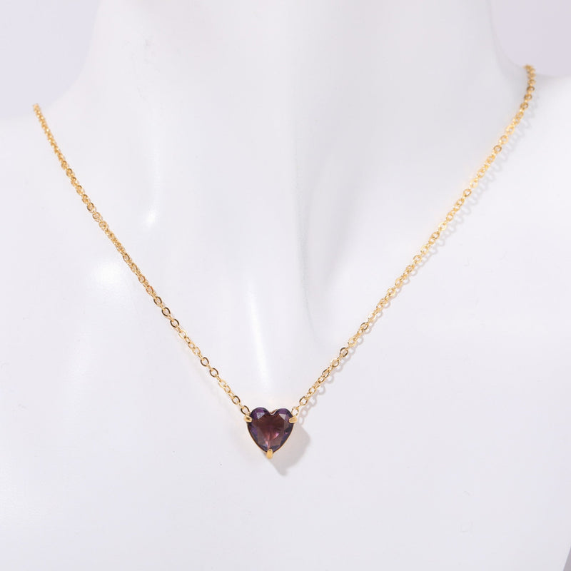 Maryella Birthstone Love Necklace