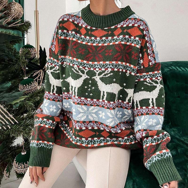 Christmas Sweater with Festive Motif