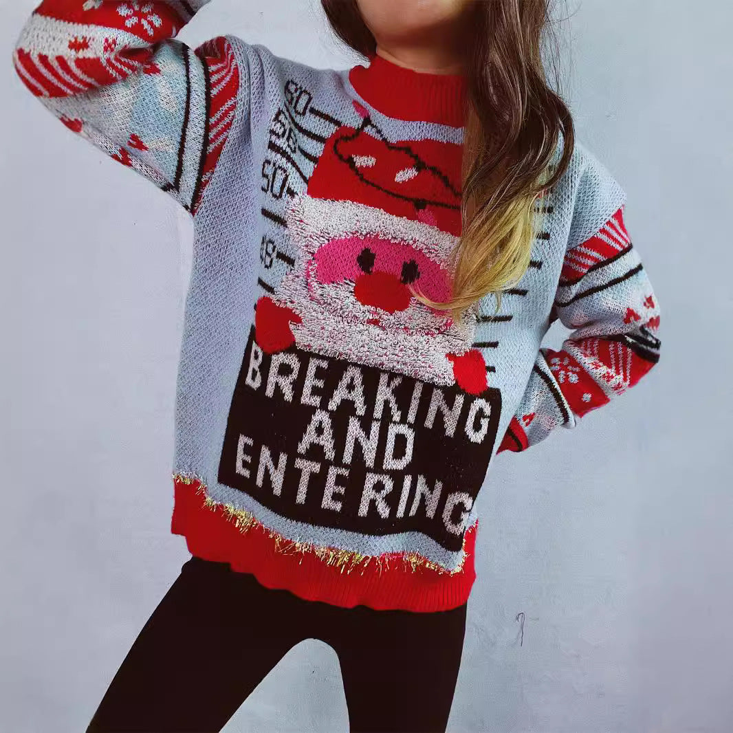 Women's Christmas Sweater with Festive Motif and High-Quality Materials R&B