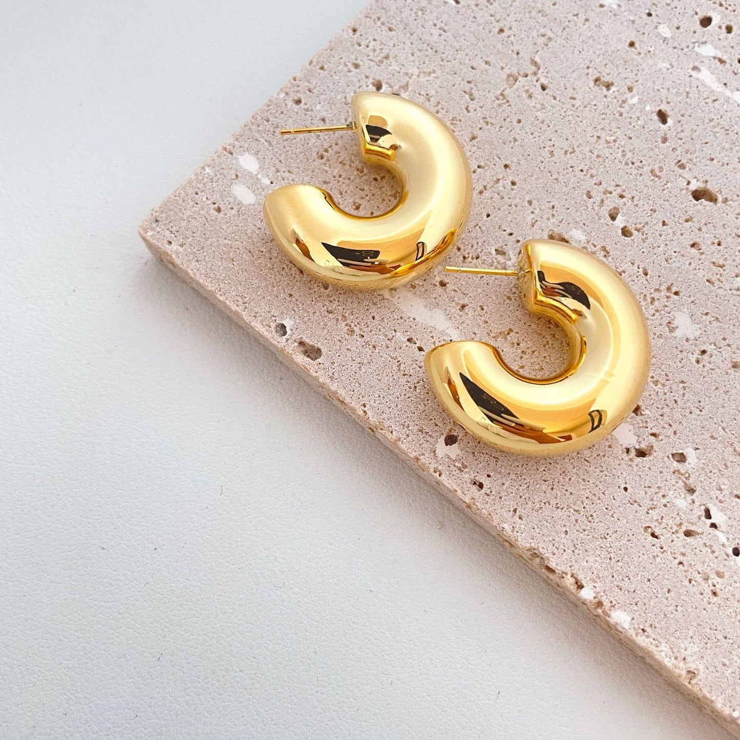 Chrislynn Geometric Hoop Earrings