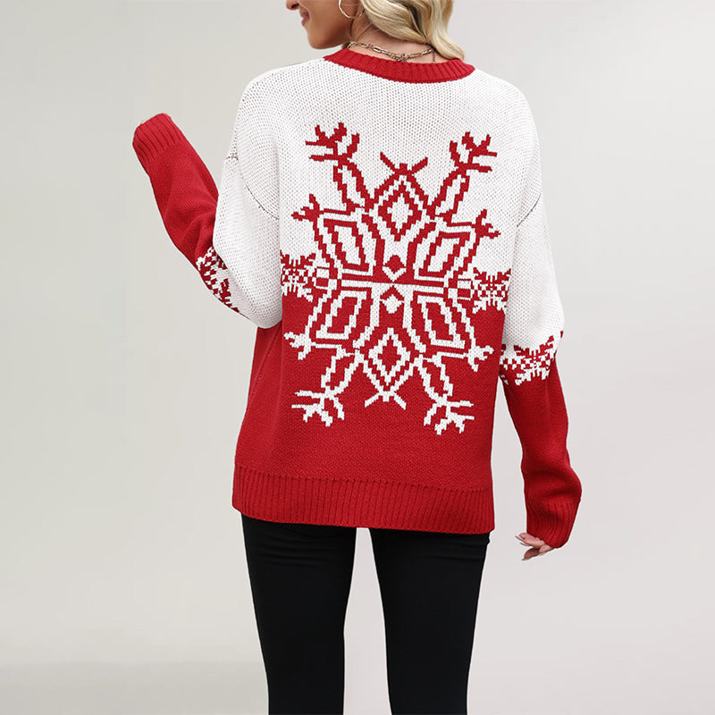 Women's Oversized Christmas Knit Sweater