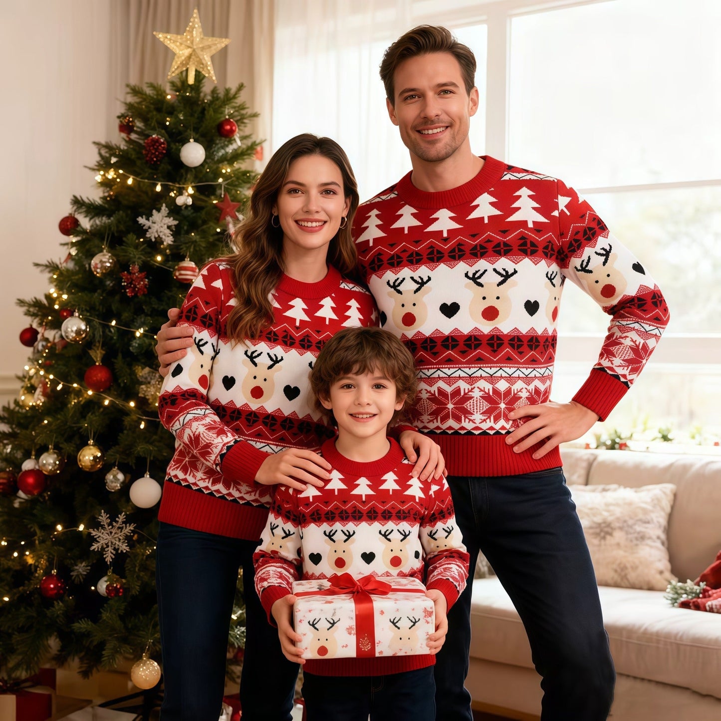 The Stylish Christmas Sweater Red Men's