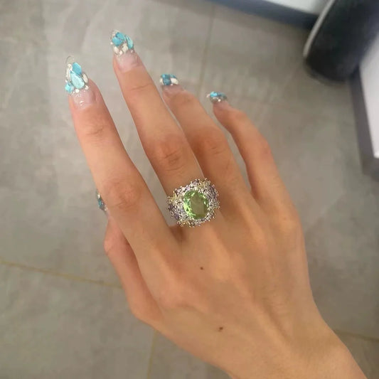 Sabrina Zircon Crystal Ring