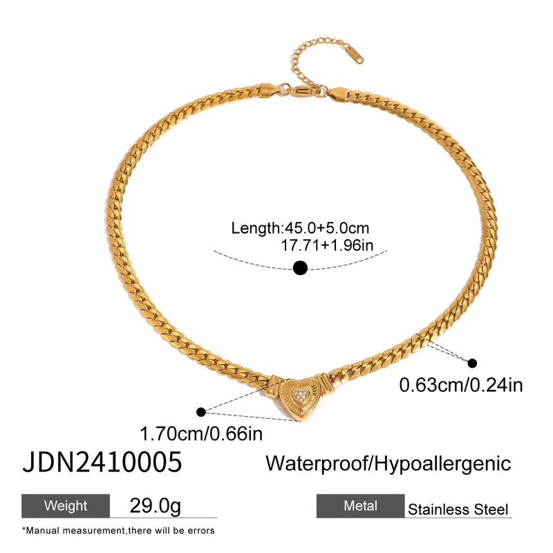 Ryen Titanium Heart Necklace