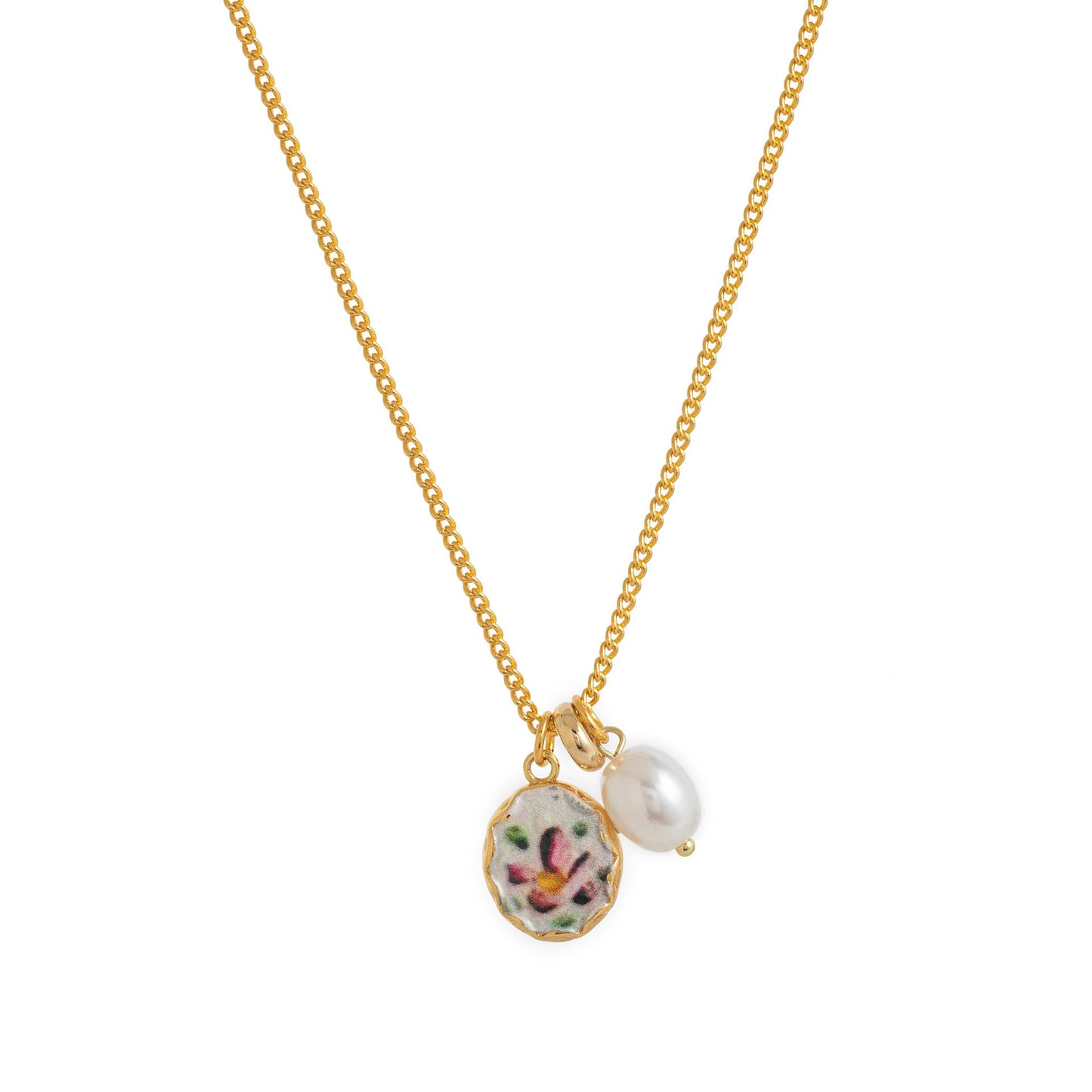 Ayelen Painted Pendant Necklace