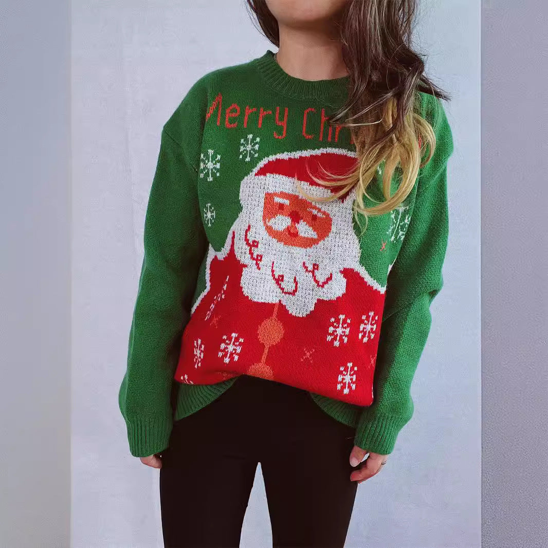 Women's Christmas Sweater with Festive Design and High-Quality Knit