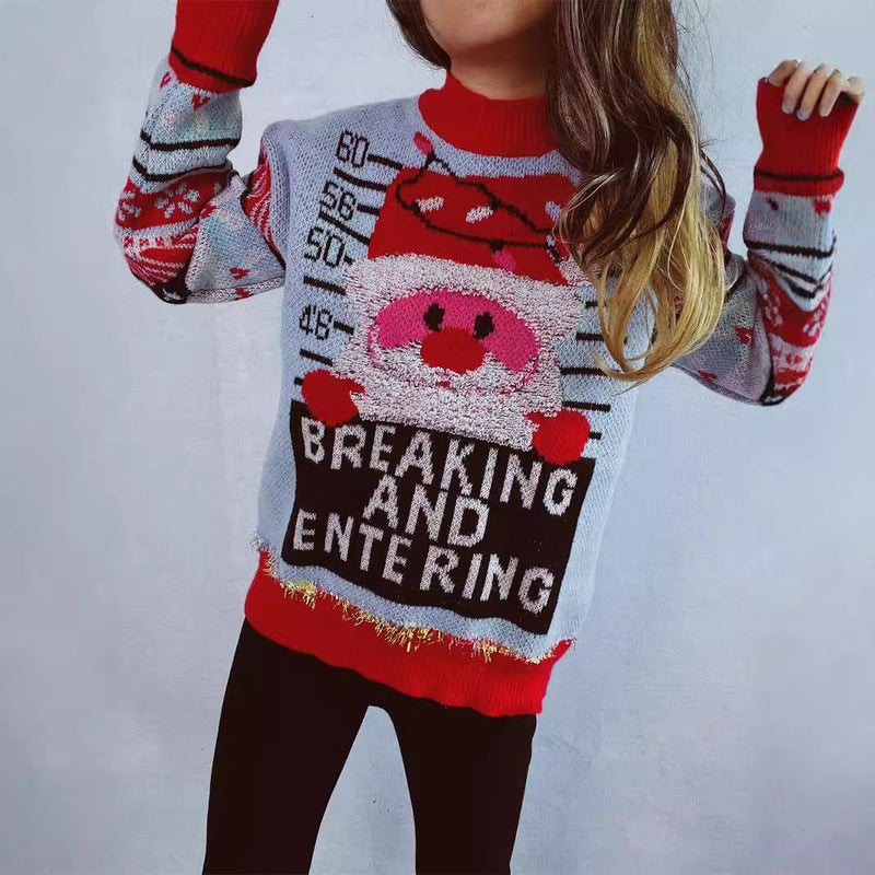 Women's Christmas Sweater with Festive Motif and High-Quality Materials