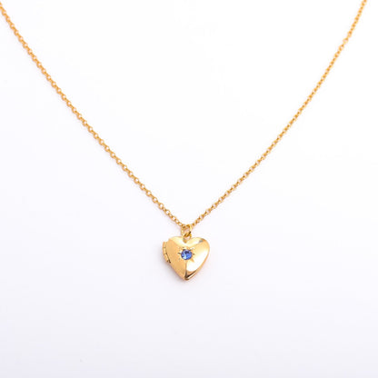 Anayah Birthstone Heart Locket