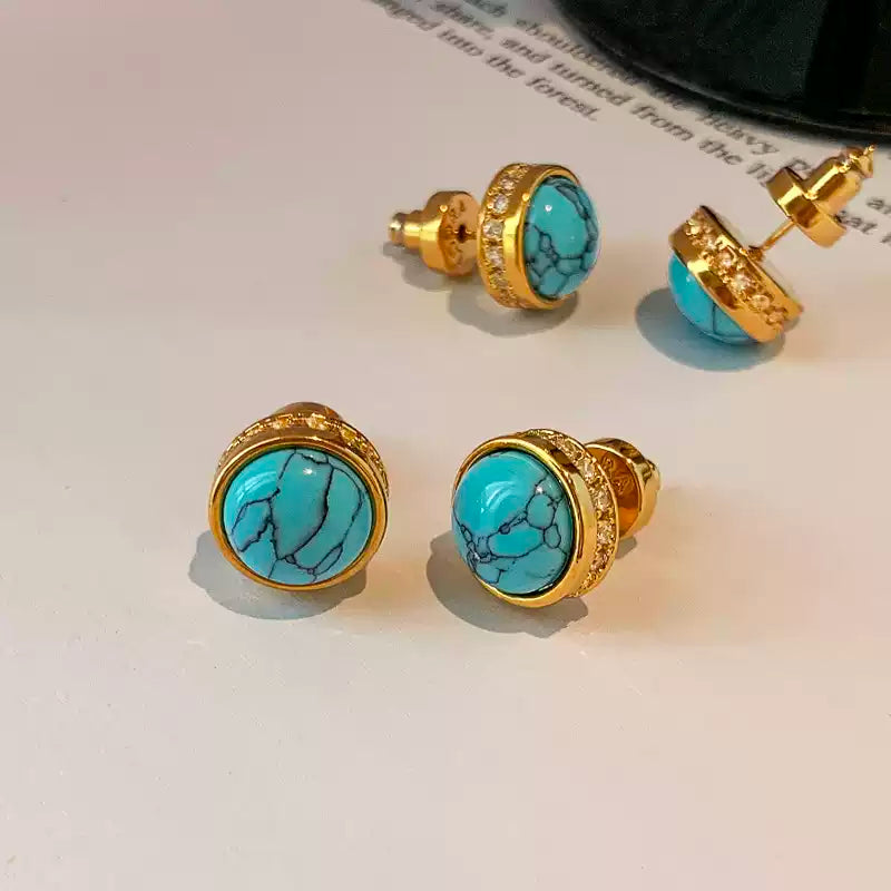 Zunaira Turquoise Drop Earrings