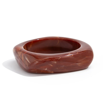 Maryn Asymmetrical Smudged Resin Bangle
