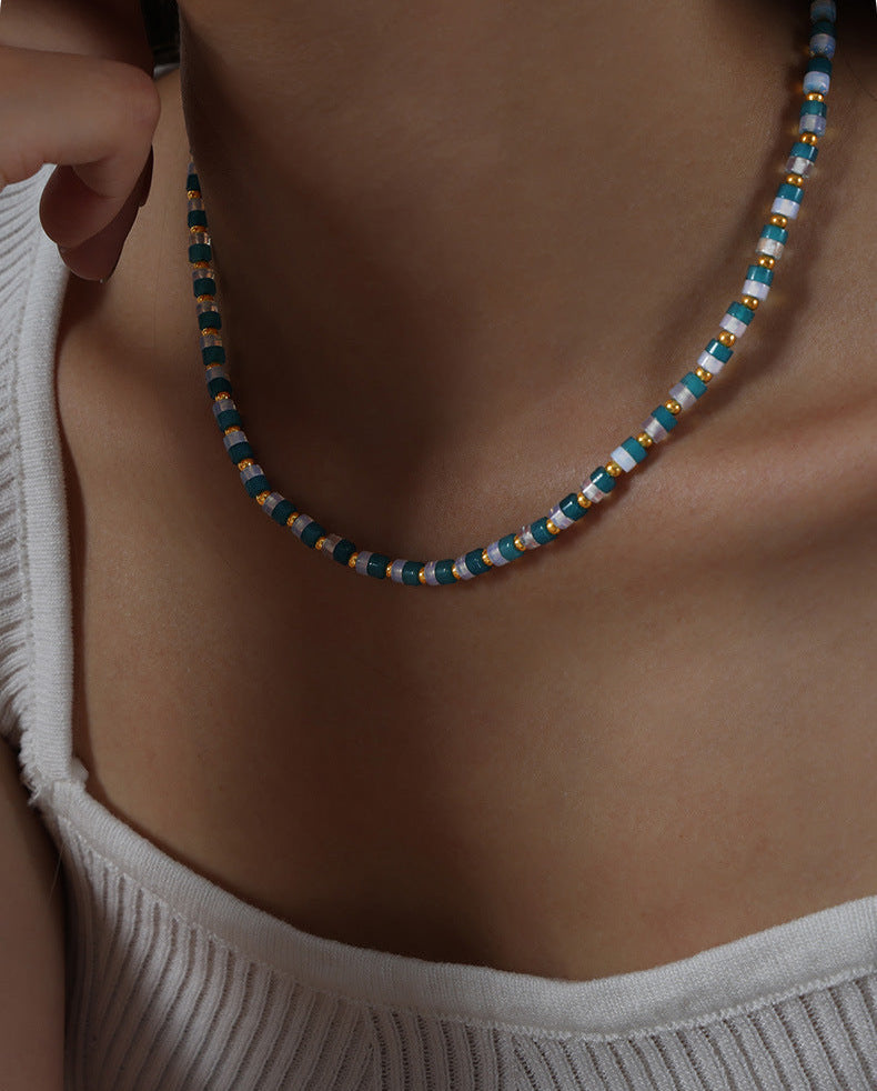 Robin Natural Stone Beaded Necklace