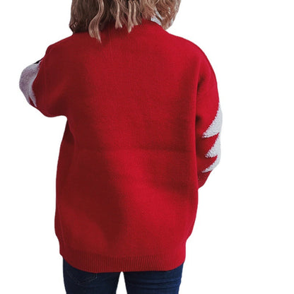 Women's Cozy Winter Sweater with Festive Design