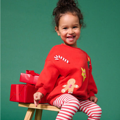 Kids' Sweatshirt with Festive Christmas Design