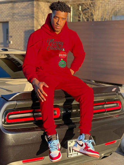 Women's Sweatsuit with Festive Christmas Motif