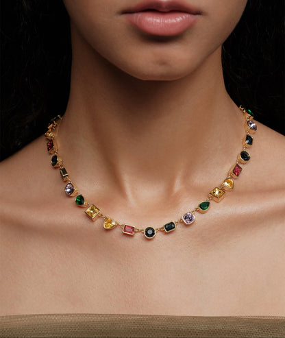 Jiana Multicolor Gemstone Necklace