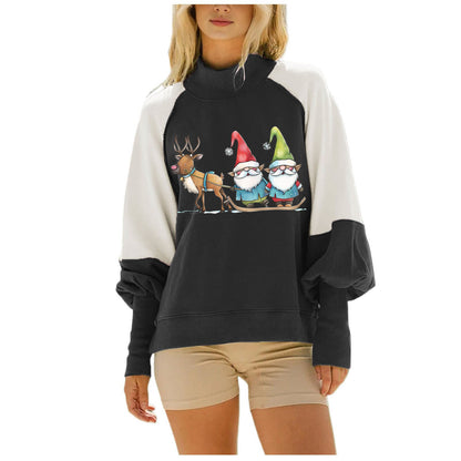 Women's Sweatshirt with Festive Motif