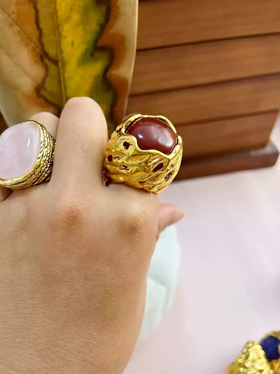 Mila Oversized Gemstone Ring