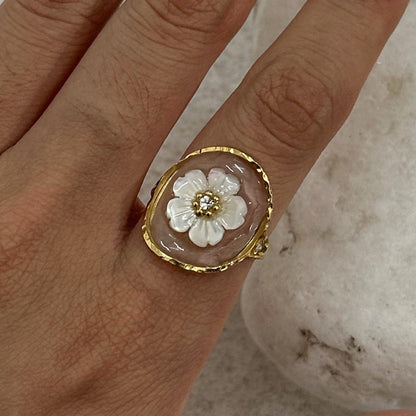 Spring Adjustable Gold Rings Set