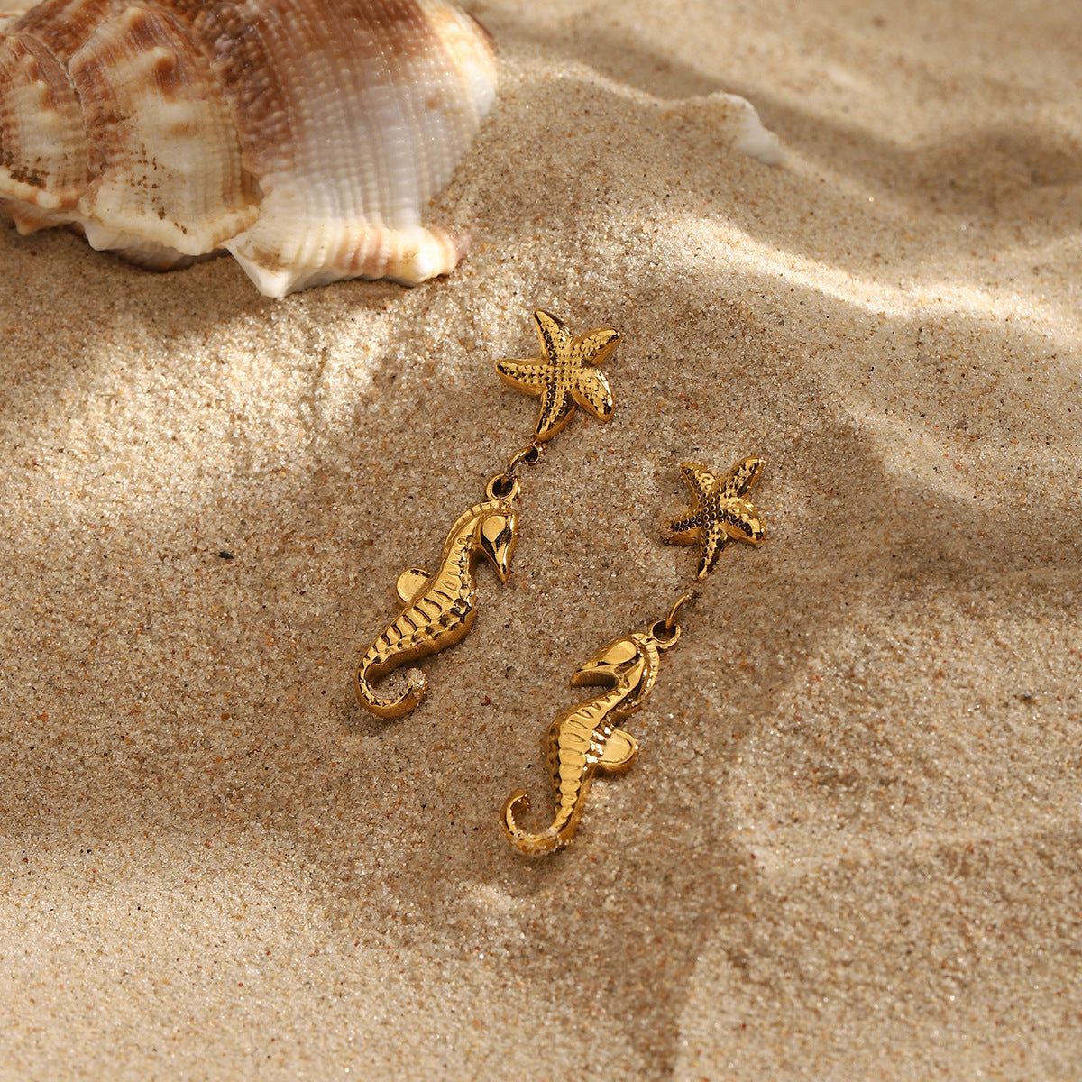 Joie Starfish & Seahorse Drop Earrings