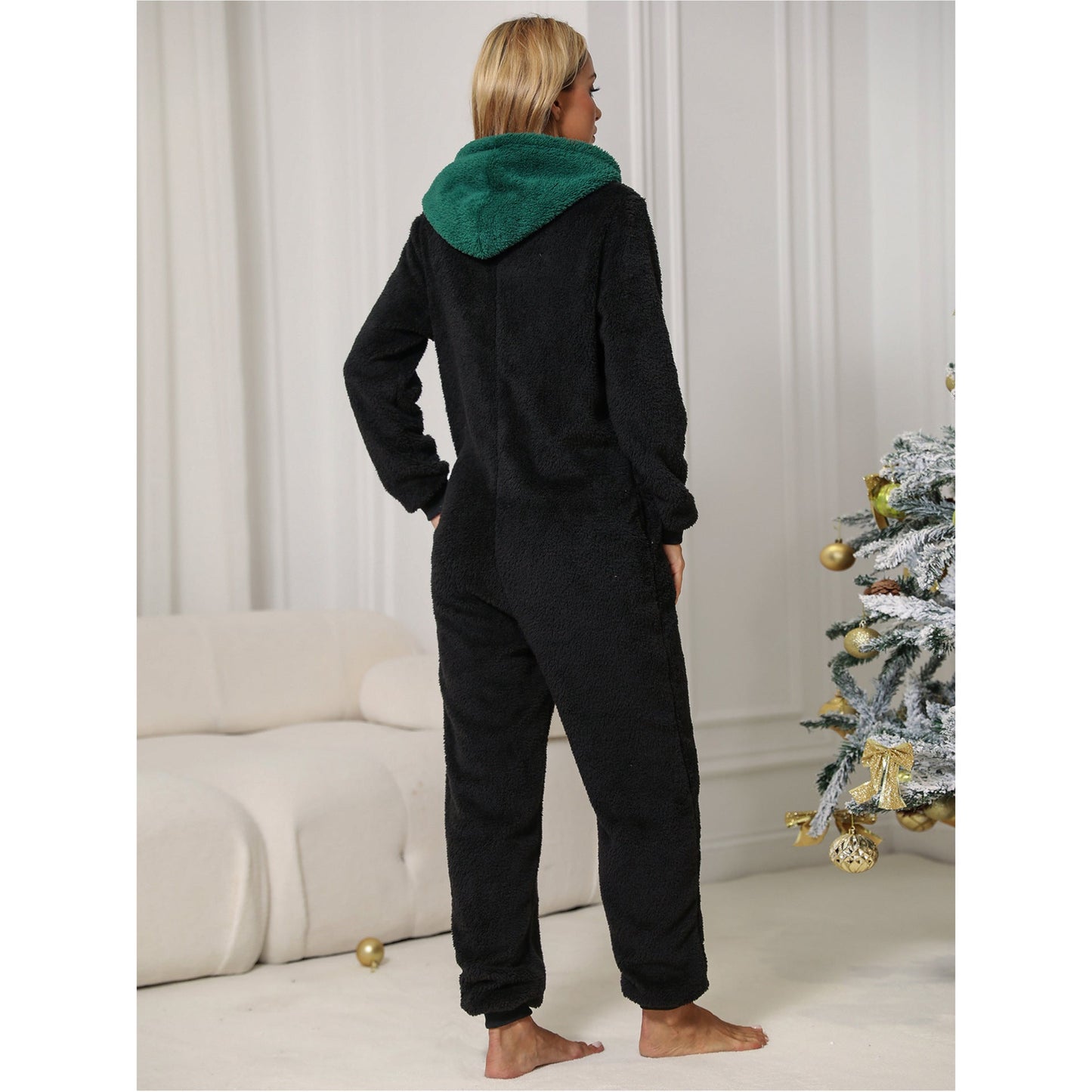 Women's Cozy Suit with Festive Design