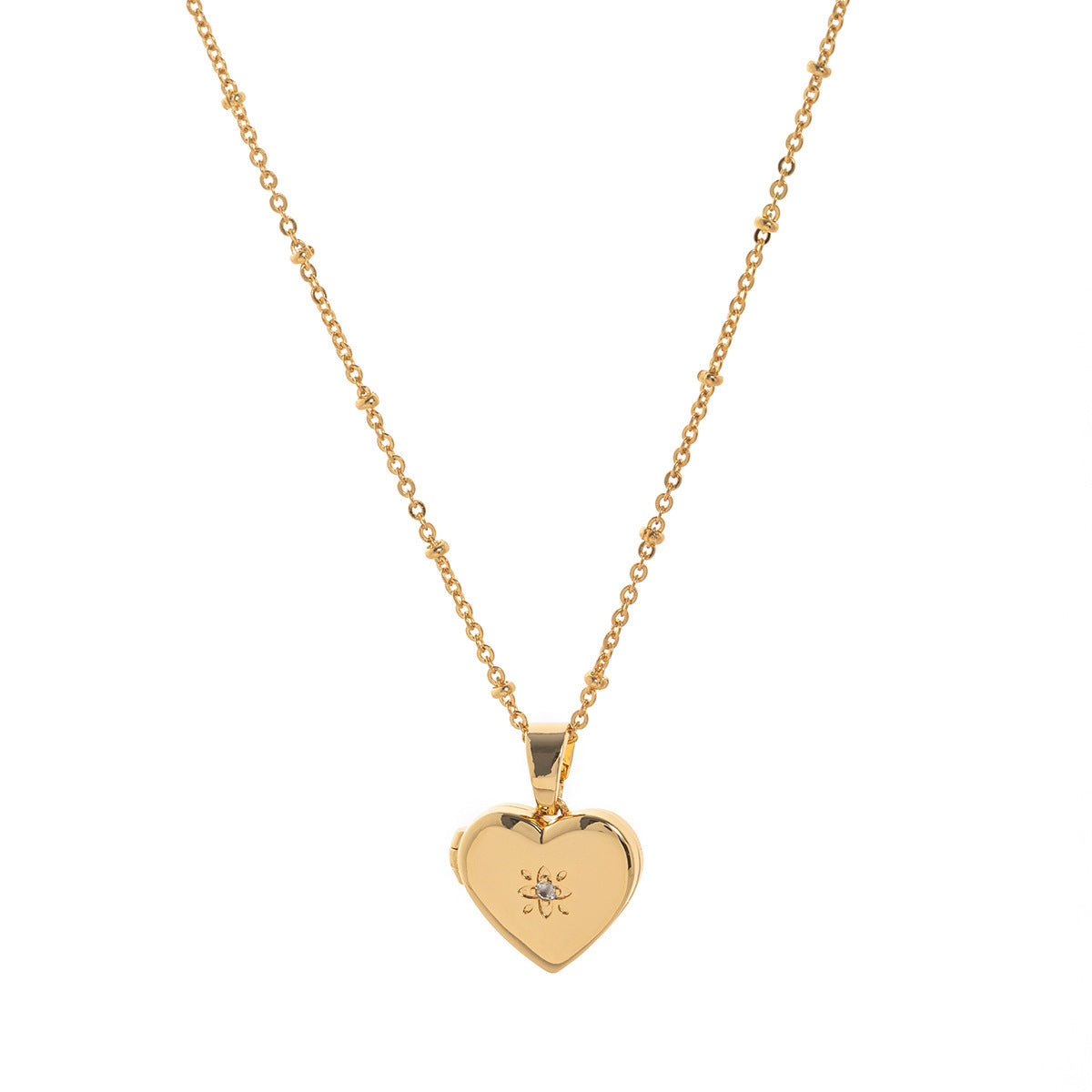 Butterfly Shell Locket Necklace
