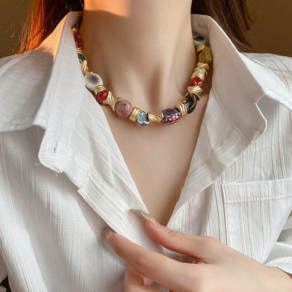 Valerie Ceramic Beaded Necklace