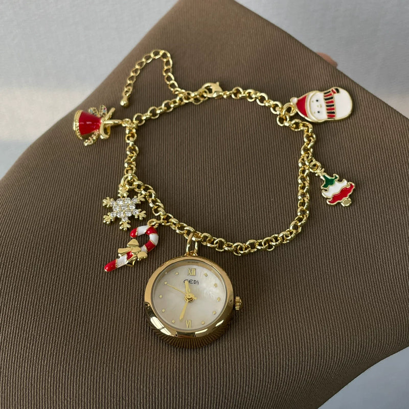 Gold Bracelet Watch With Delicate Dial