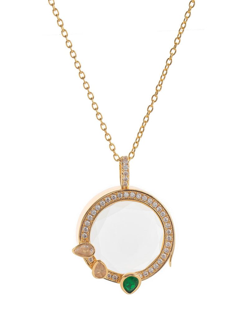 Floating Charm Locket Necklace and Mini Charms