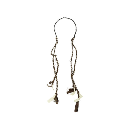 Beaded Twisted Hand-knitted Necklace
