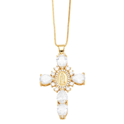 Ianna Madonna Cross Necklace