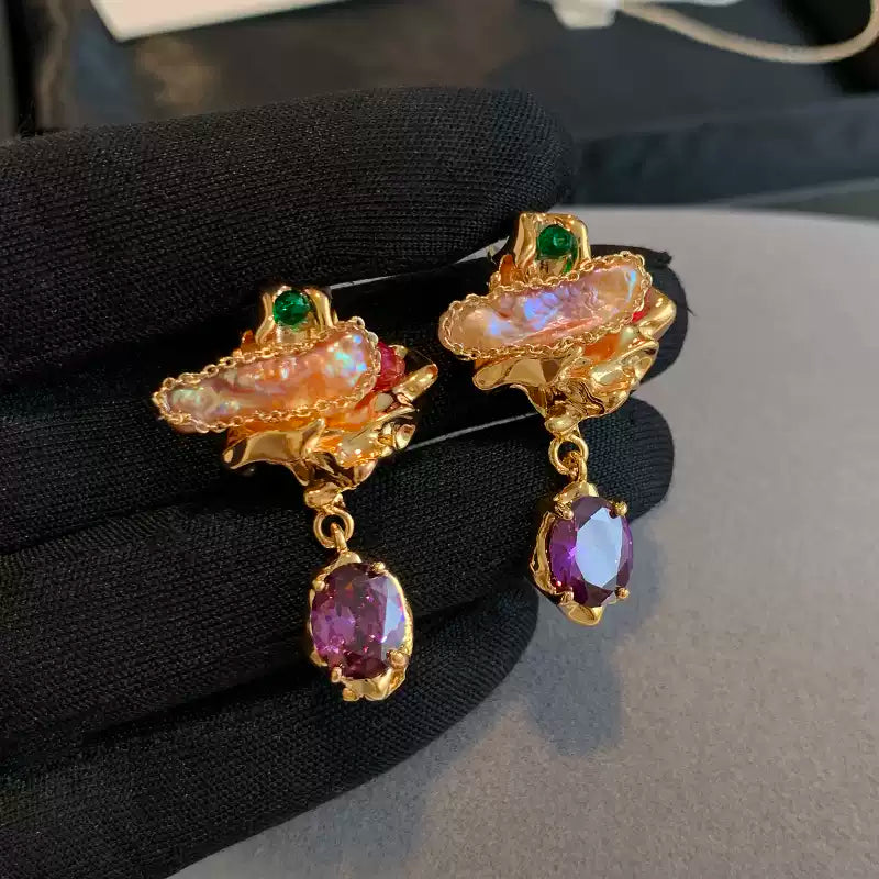 Carys Baroque Pearl Drop Earrings