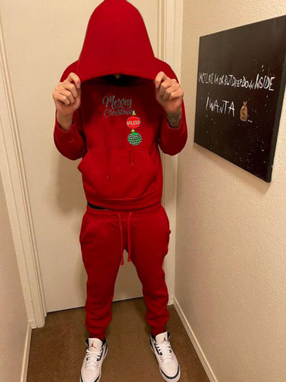 Women's Sweatsuit with Festive Christmas Motif