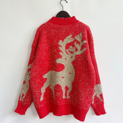 Classic Christmas Knit Sweater for Women