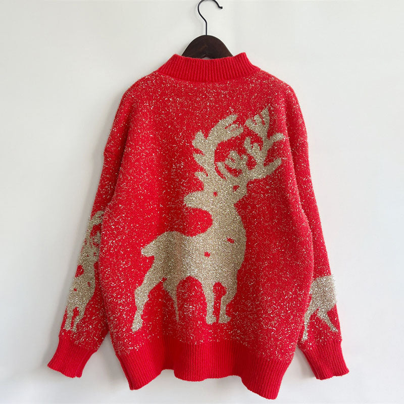 Classic Christmas Knit Sweater for Women