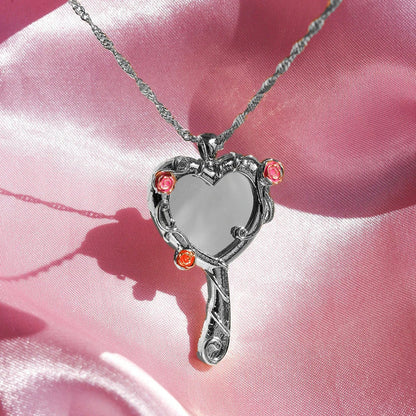 Haily Mirror Pendant Necklace