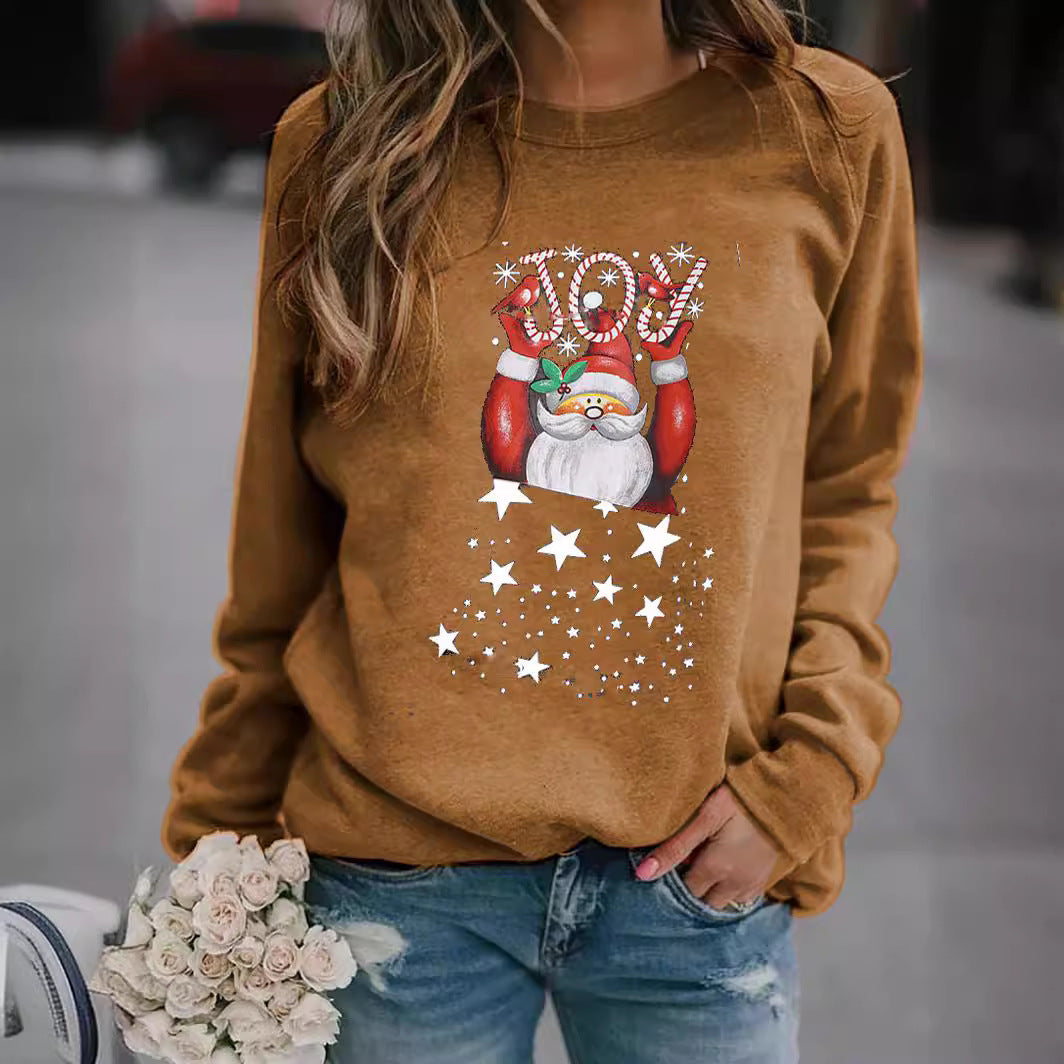 Women's Sweatshirt with Festive Christmas Motif R&B