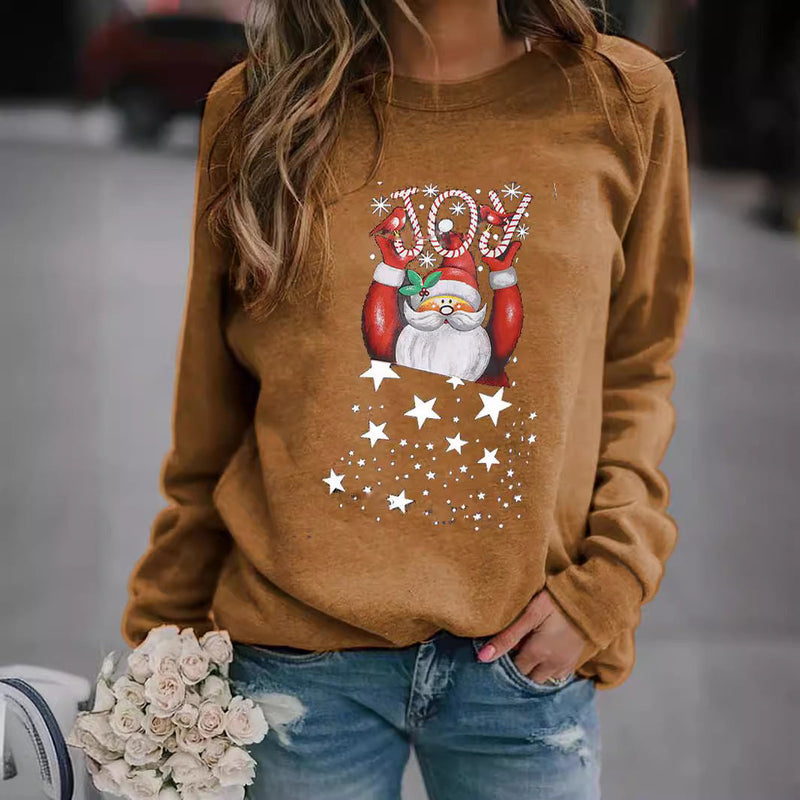Women's Sweatshirt with Festive Christmas Motif R&B
