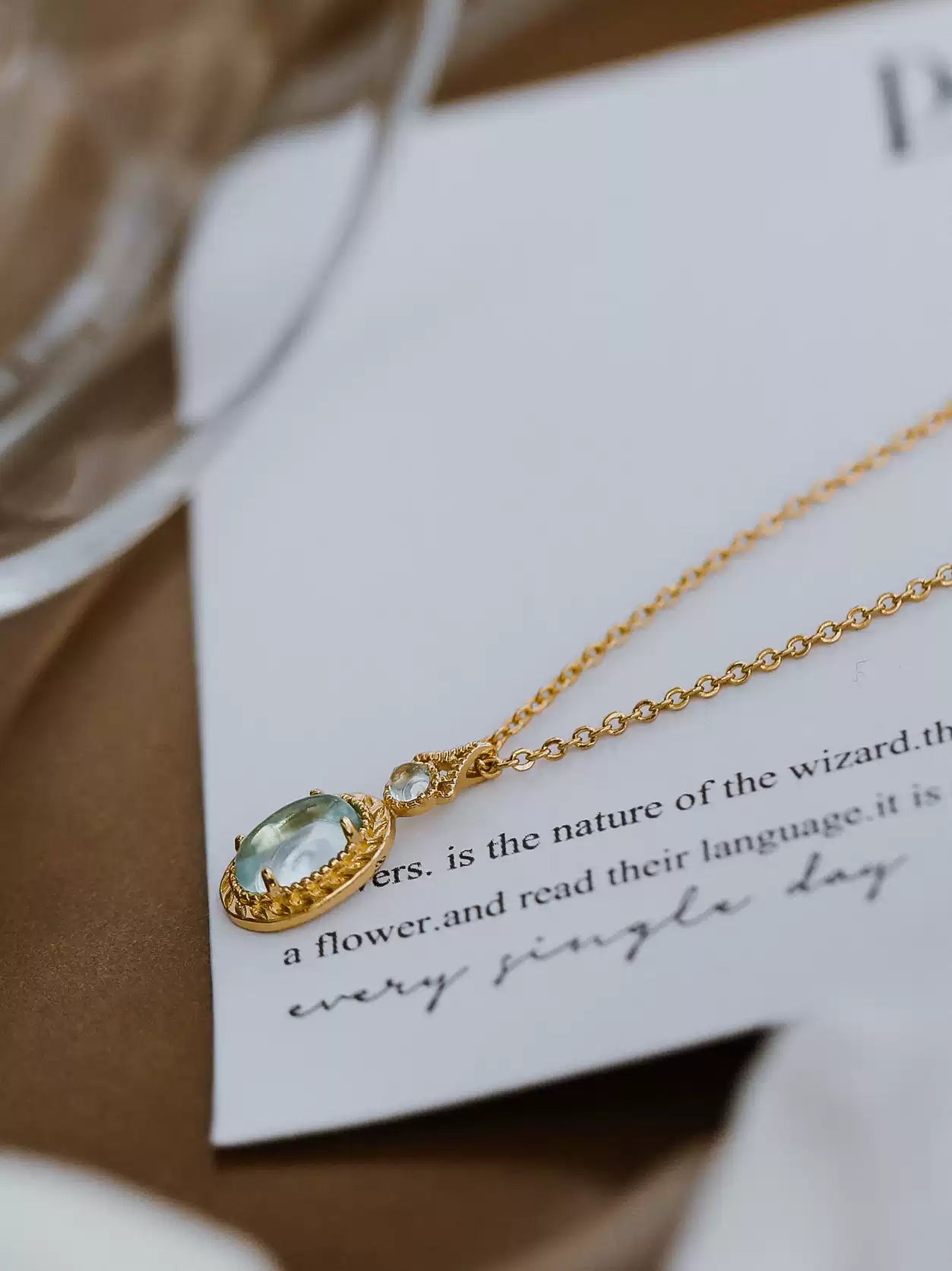 Callie Blue Topaz Silver Necklace